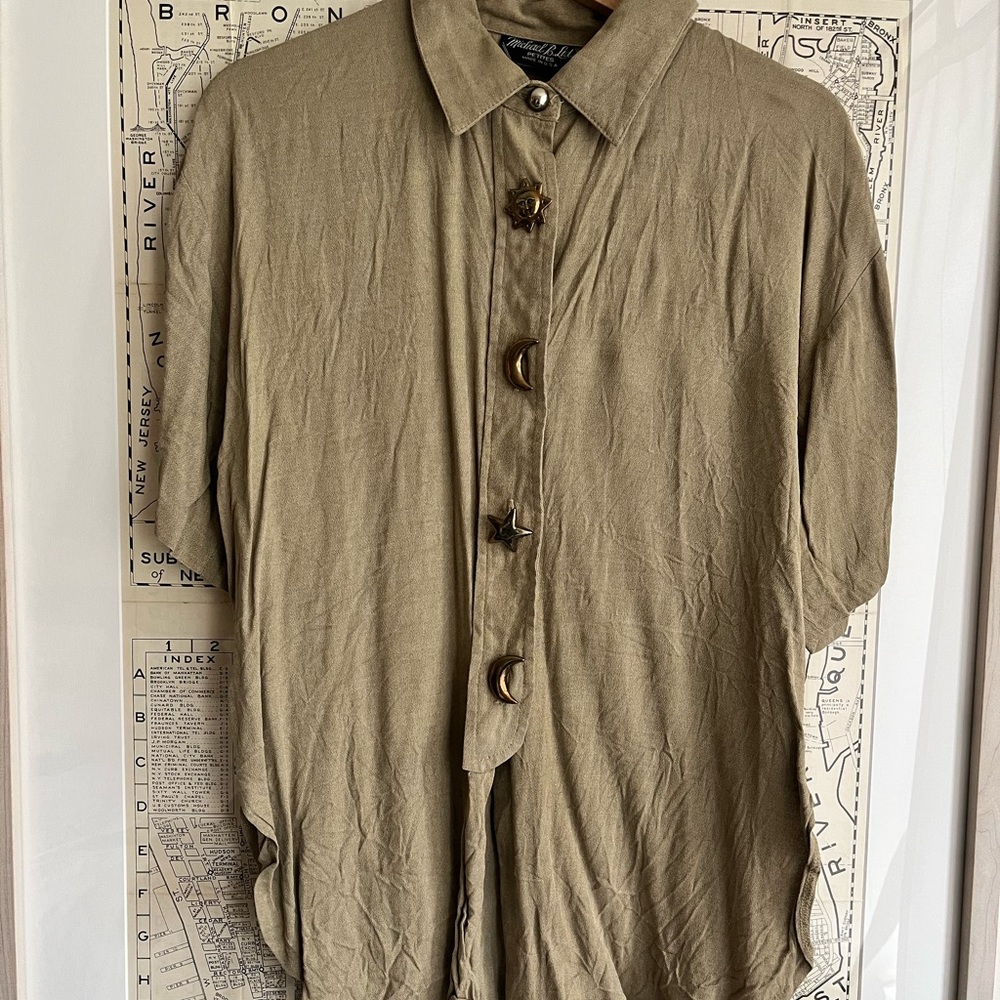 Funky vintage button down